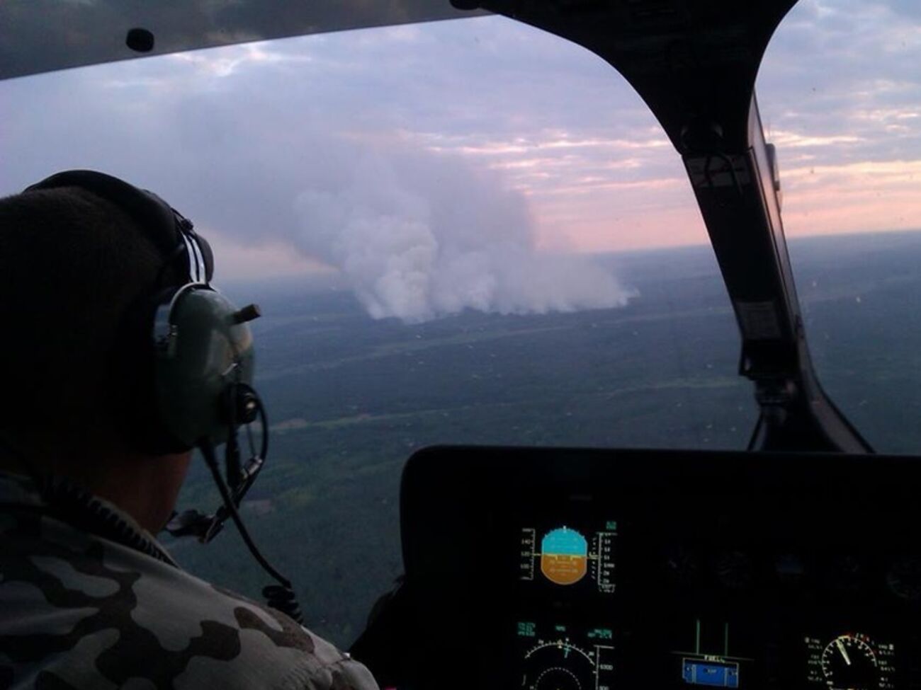 В зоне отчуждения опять вспыхнул пожар