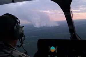 В зоне отчуждения опять вспыхнул пожар
