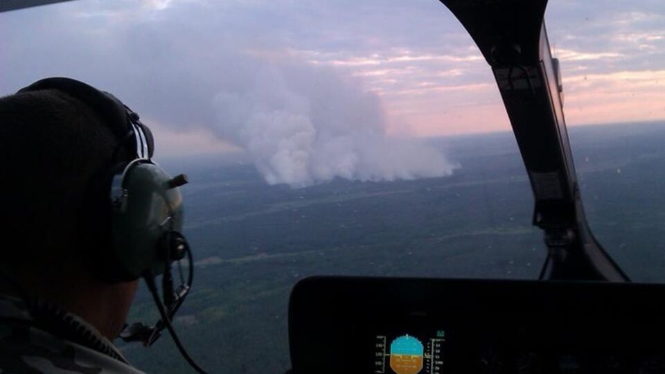 В зоне отчуждения опять вспыхнул пожар