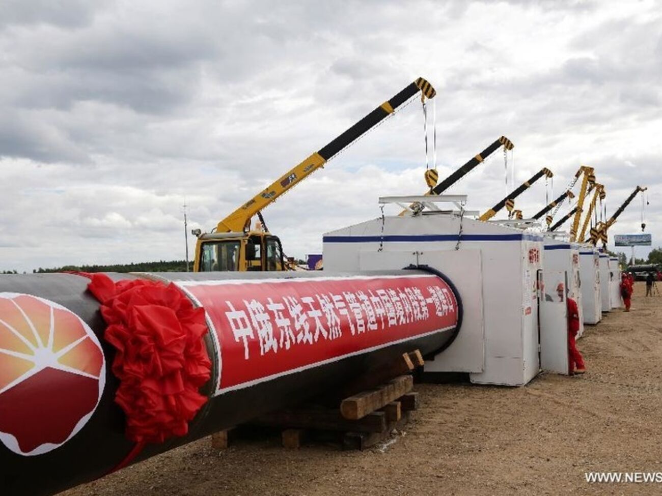 Протяженность китайского участка газопровода составит 3968 км