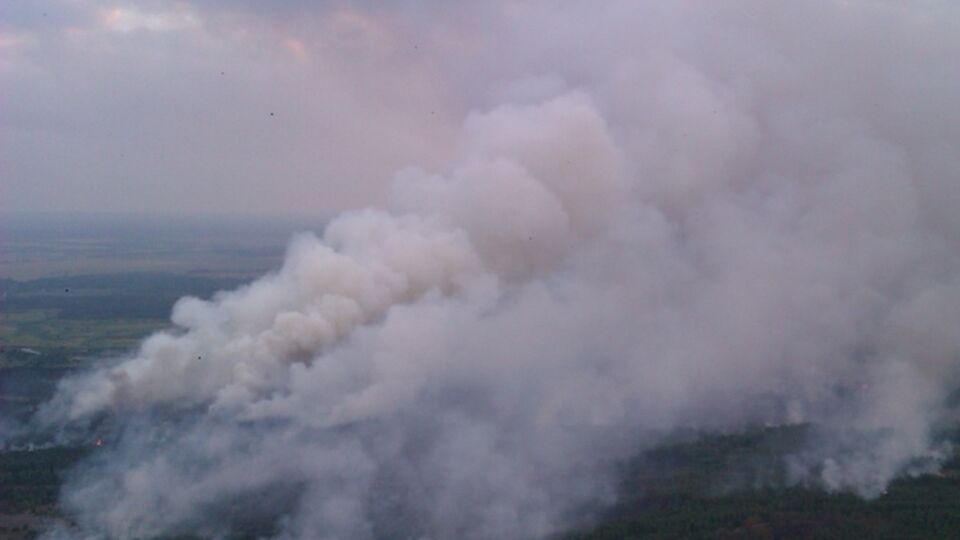 В зоне отчуждения горит 110 гектаров