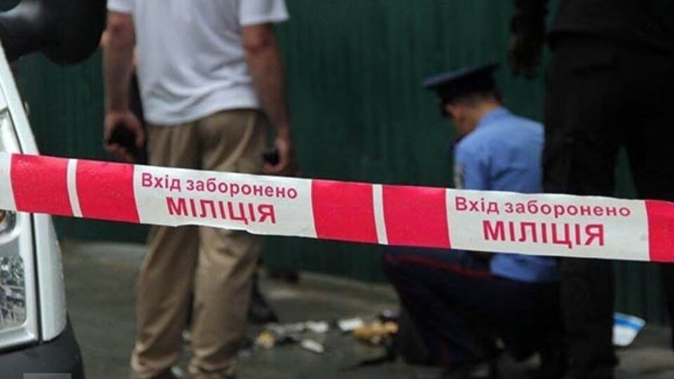 Территория, где произошло задержание, отгорожена лентой