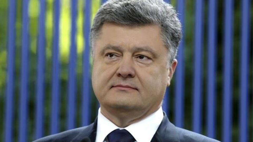 Петр Порошенко дает пресс-конференцию, посвященную году своего президентства