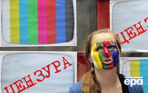 Акция журналистов "5 канала" против цензуры в СМИ. 2010 год