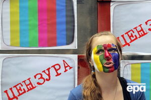 Акция журналистов "5 канала" против цензуры в СМИ. 2010 год