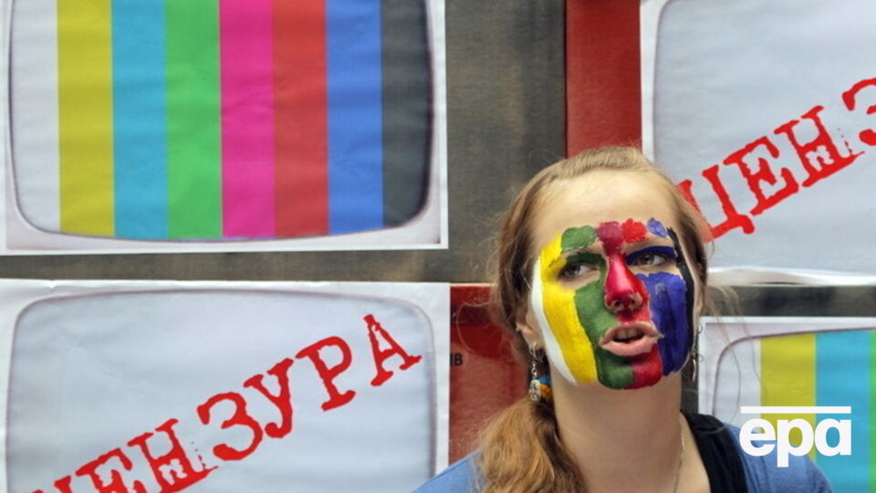 Акция журналистов "5 канала" против цензуры в СМИ. 2010 год