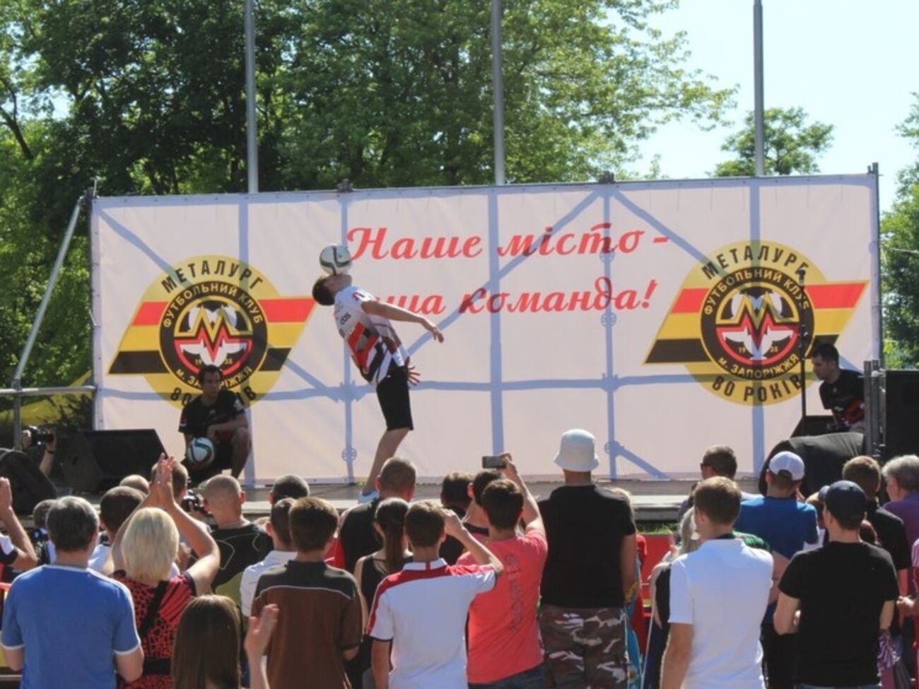 В Запорожье выступили киевские фристайлеры&nbsp;UkrFreestyle