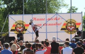 В Запорожье выступили киевские фристайлеры UkrFreestyle