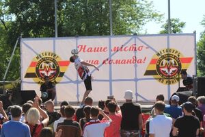 В Запорожье выступили киевские фристайлеры UkrFreestyle