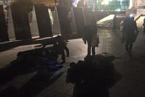 Ночью неизвестные снесли палатки организаторов "третьего Майдана"