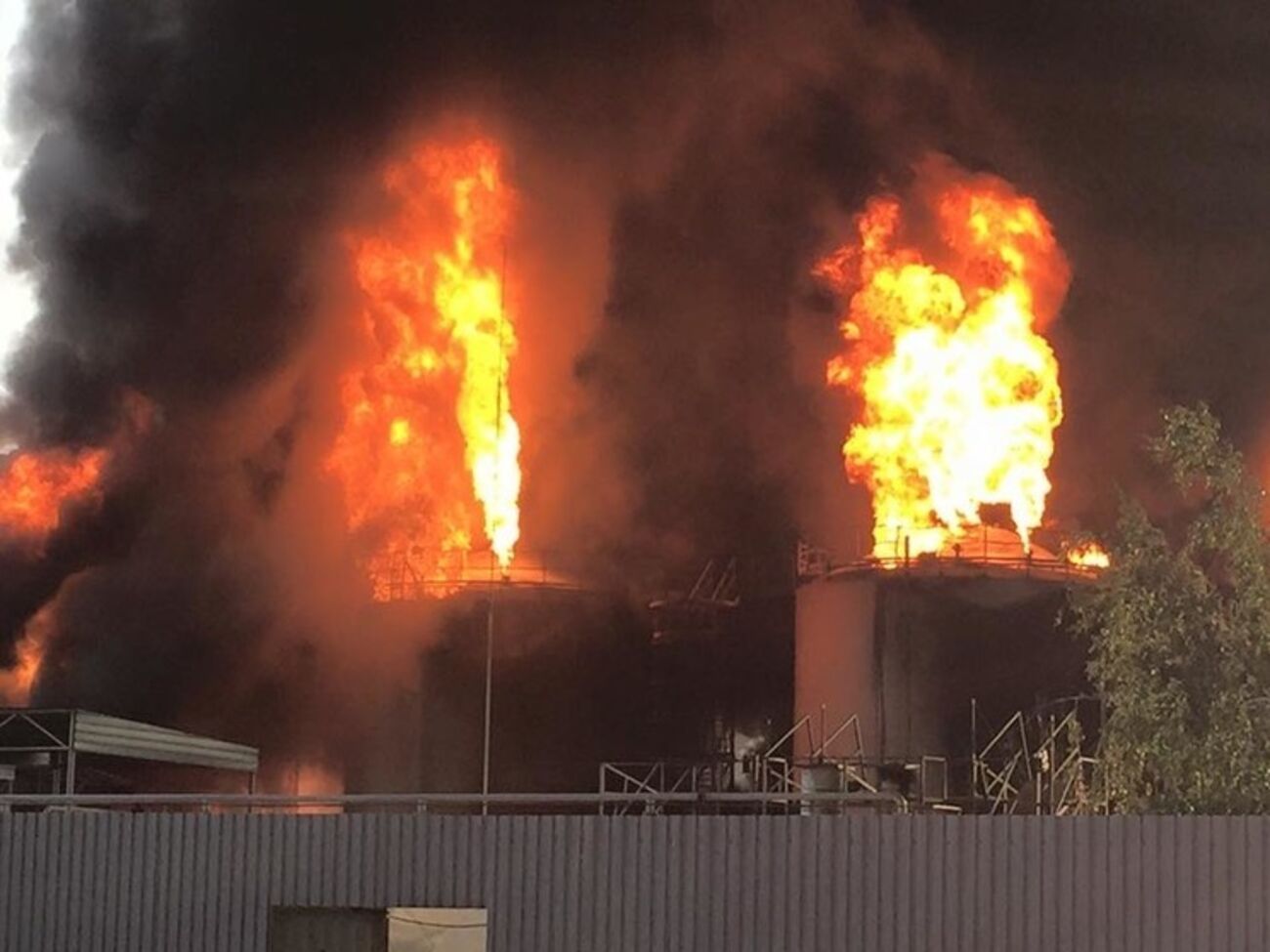 Возгорание произошло накануне