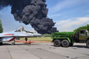 Пожар на нефтебазе