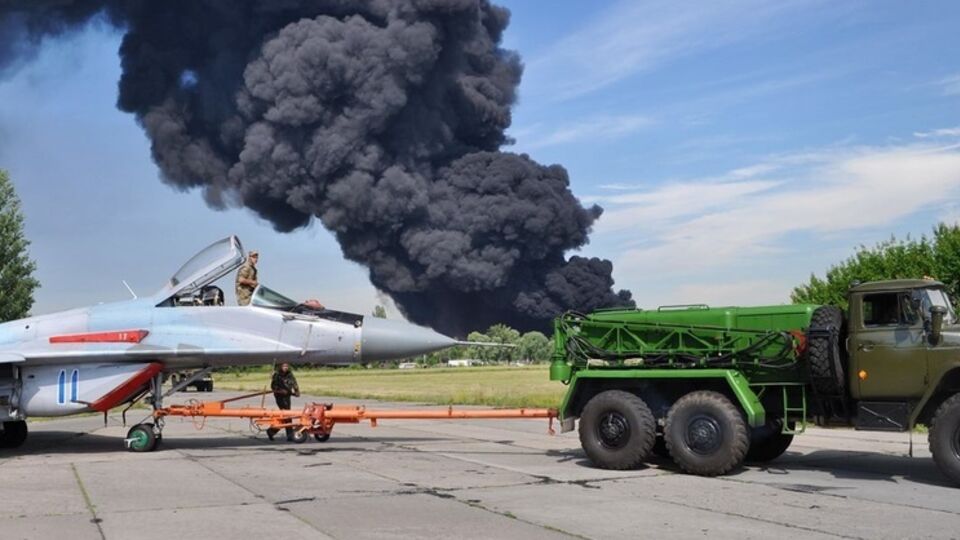 Пожар на нефтебазе