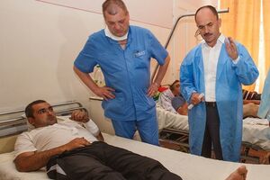 Губернатор Закарпатской области посетил раненых в Мукачево