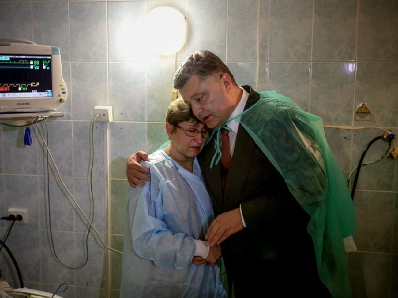 Президент встретился с пострадавшими в больнице