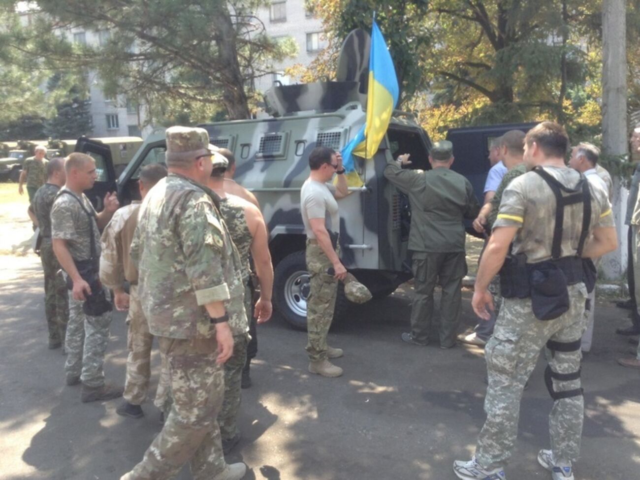 Военные в Закарпатье