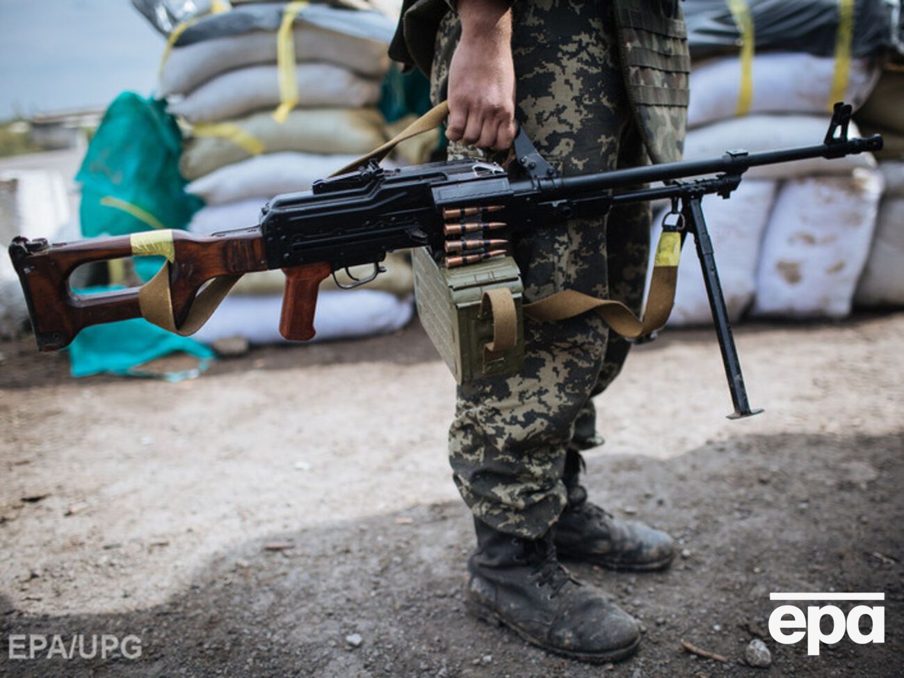 В результате обстрела погиб украинский военный