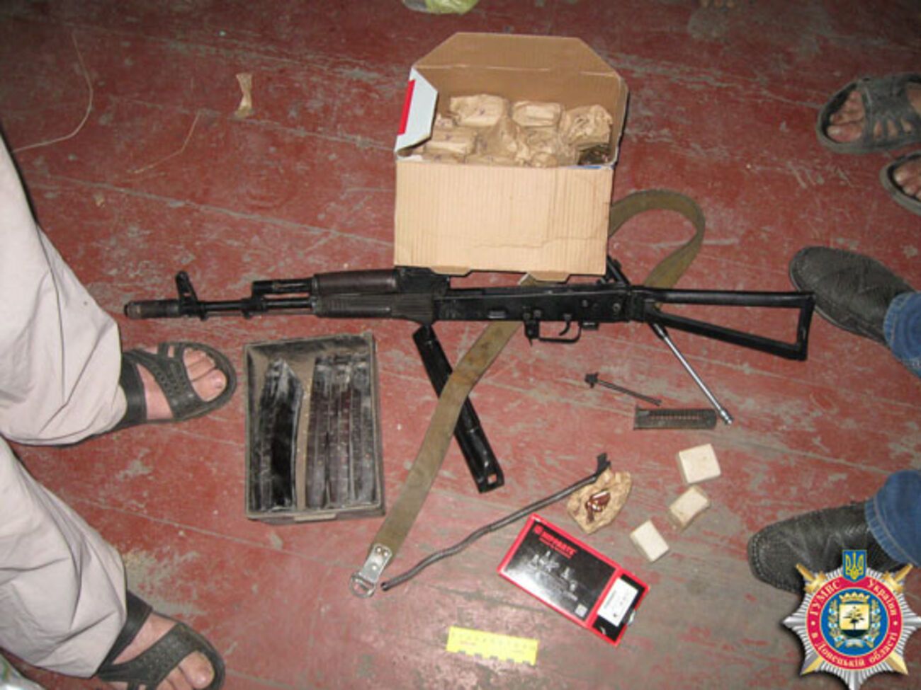 Милиция изъяла оружие и взрывчатку в Красноармейске Донецкой области
