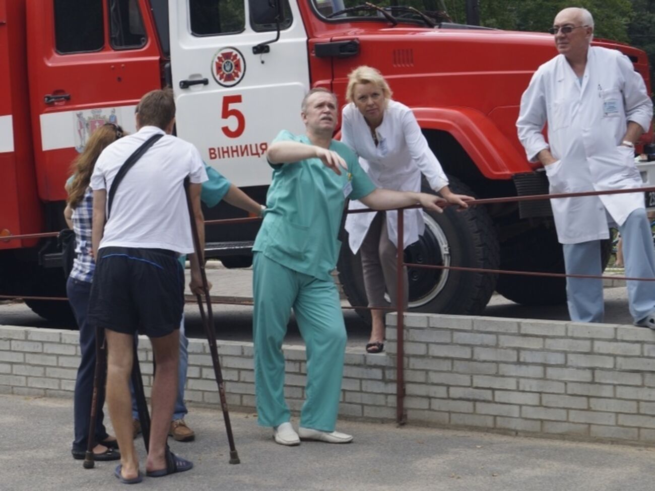 Из винницкой больницы скорой помощи эвакуировали 200 пациентов