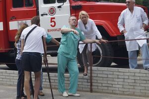 Из винницкой больницы скорой помощи эвакуировали 200 пациентов
