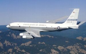 Наблюдательный полет будет выполнен на самолете Boeing B-707 ОС-135Б