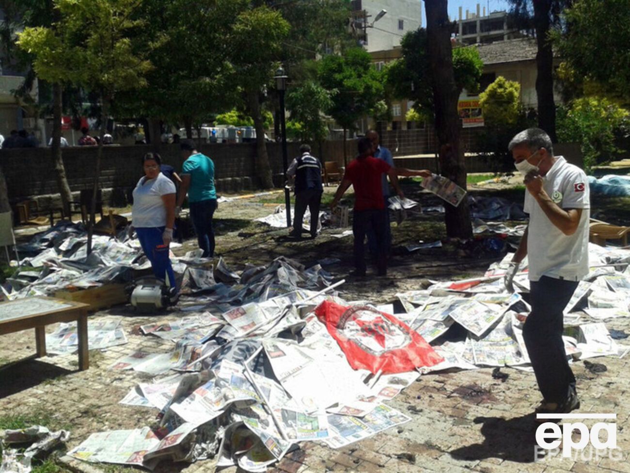 Суруч, где прогремел взрыв, находится на границе с Сирией