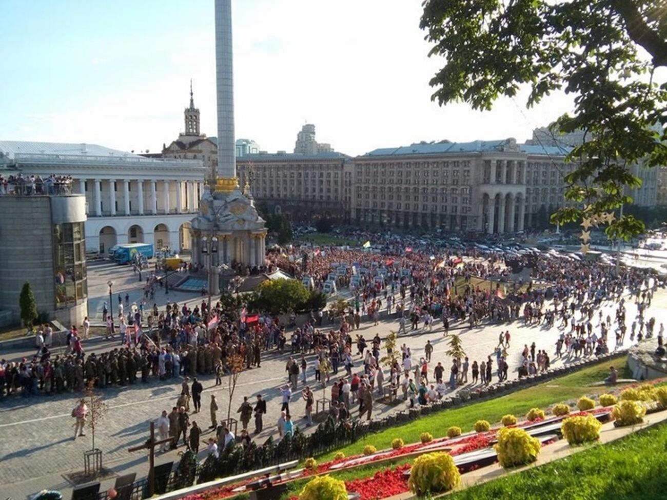 По данным МВД, ситуация на Майдане Незалежности спокойная