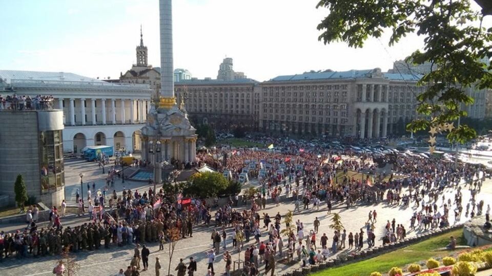 По данным МВД, ситуация на Майдане Незалежности спокойная