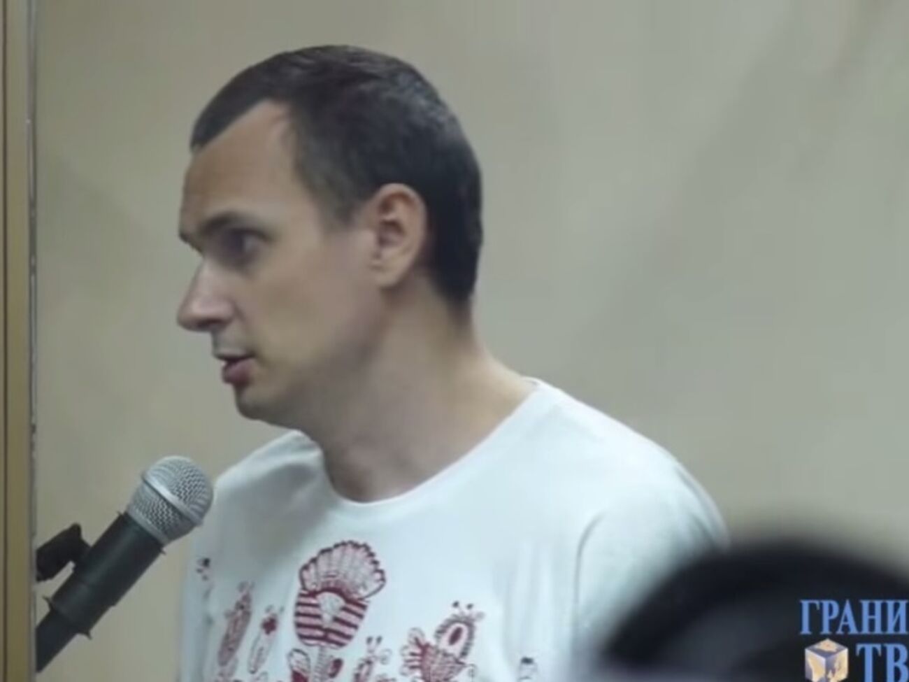 Олег Сенцов на судебном заседании в Ростове-на-Дону