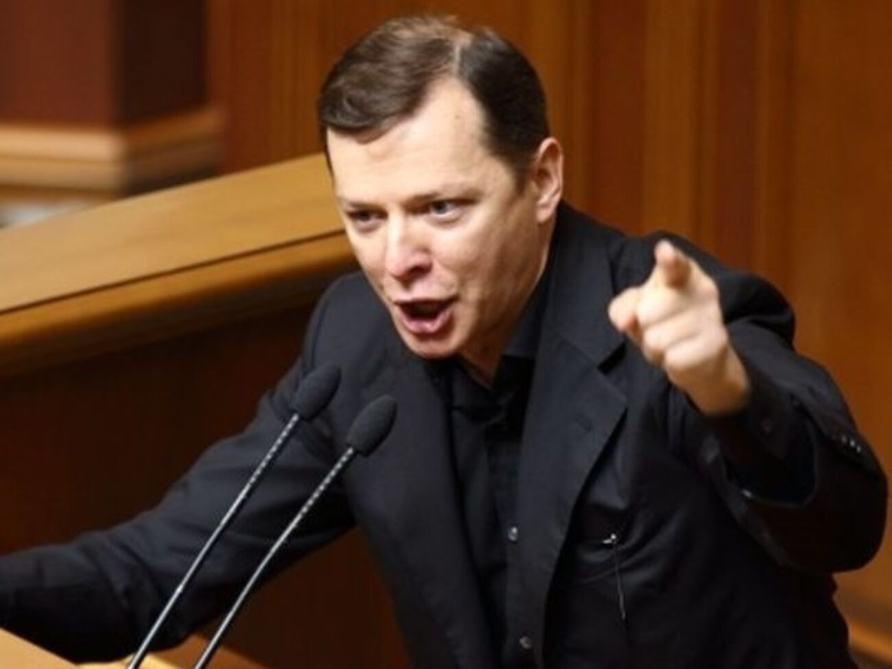 Тетерук заявил, что охрана только пыталась успокоить Ляшко