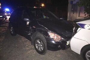 В Киеве произошло ДТП с участием автомобилей патрульной полиции. Фоторепортаж