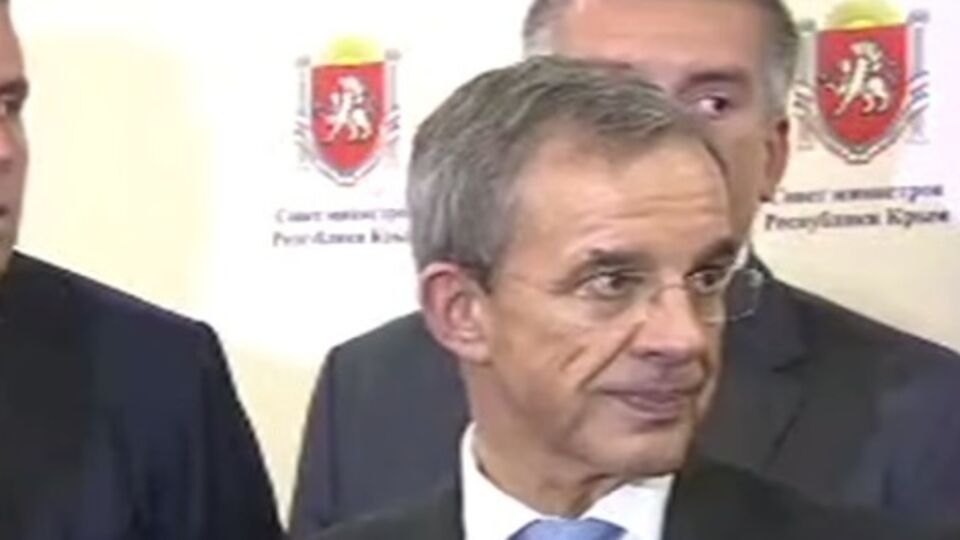 Тьерри Мариани на пресс-конференции в Крыму