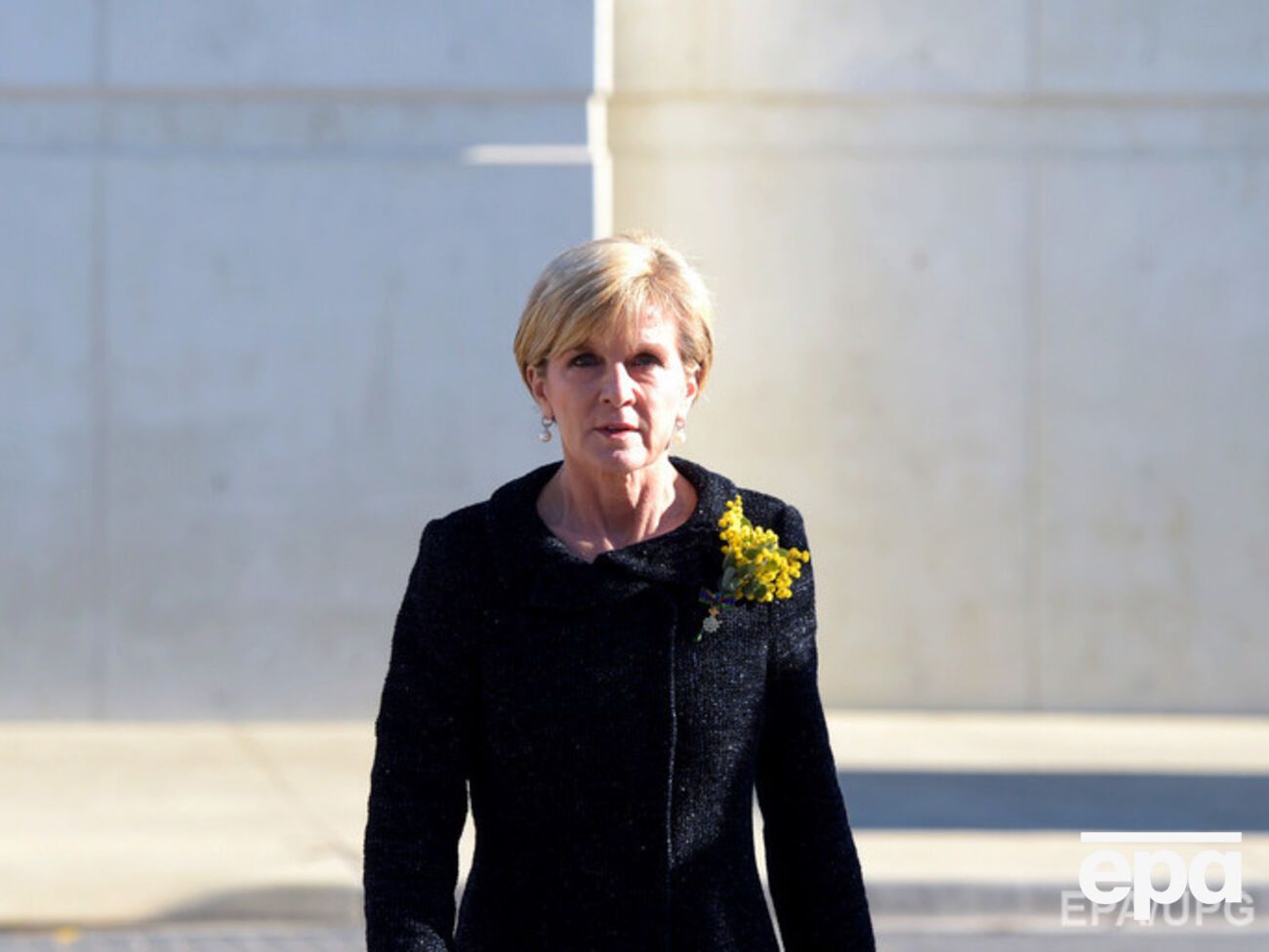 Министр иностранных дел Австралии Джули Бишоп на траурной церемонии в годовщину гибели рейса MH17