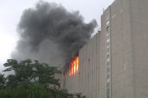 Причина пожара в институте и сумма причиненного ущерба на данный момент устанавливаются