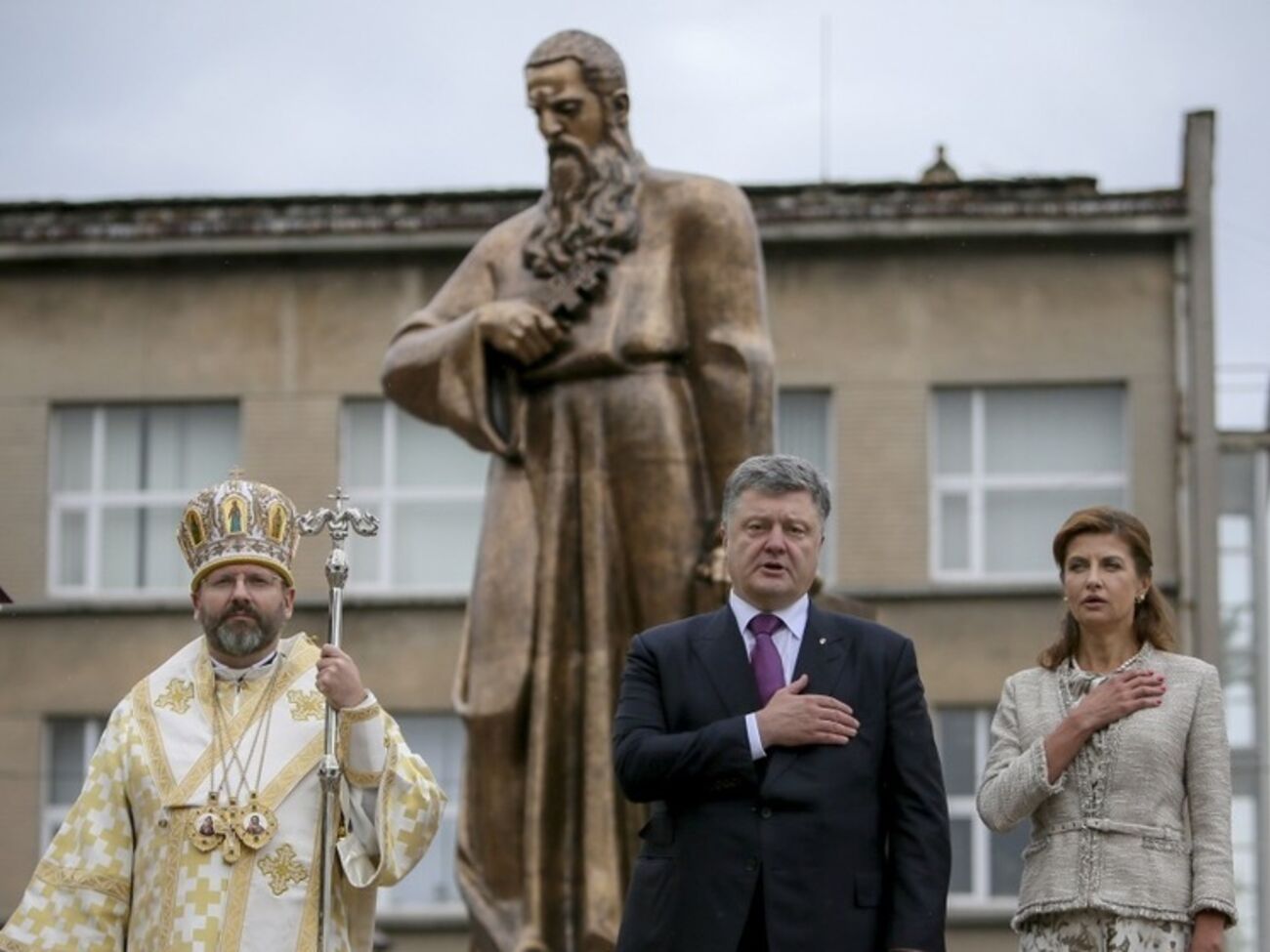 Во Львове открыли памятник митрополиту Андрею Шептицкому. Фоторепортаж
