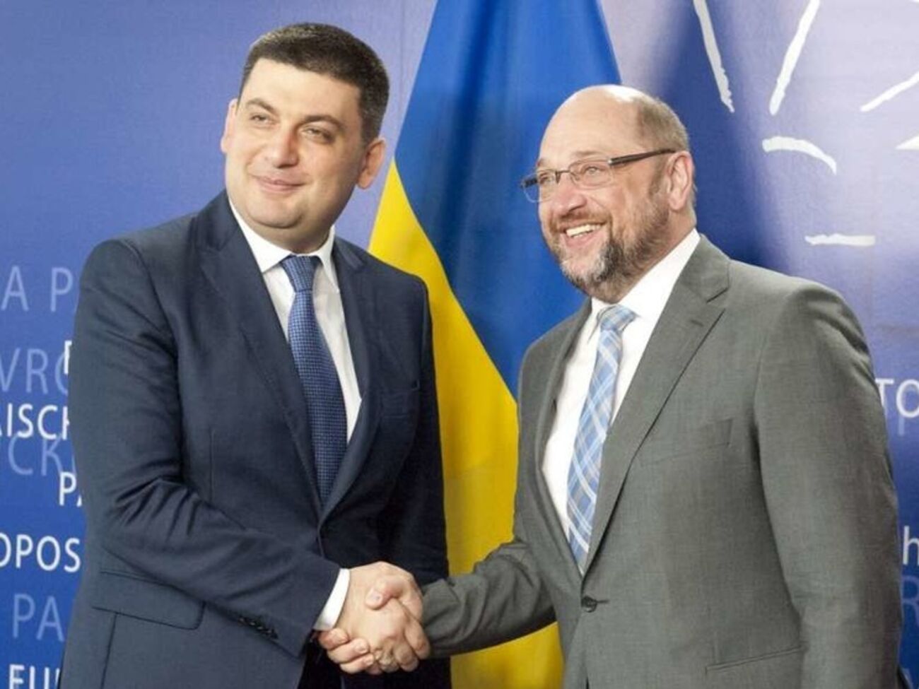 Владимир Гройсман и Мартин Шульц