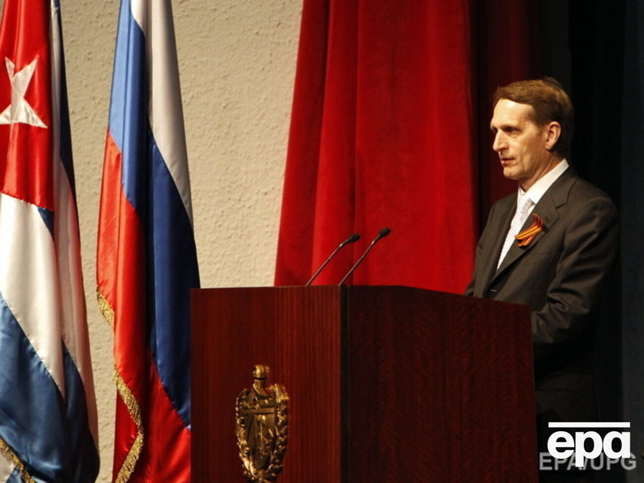 Нарышкин продолжает утверждать, что Россия законно присоединила Крым