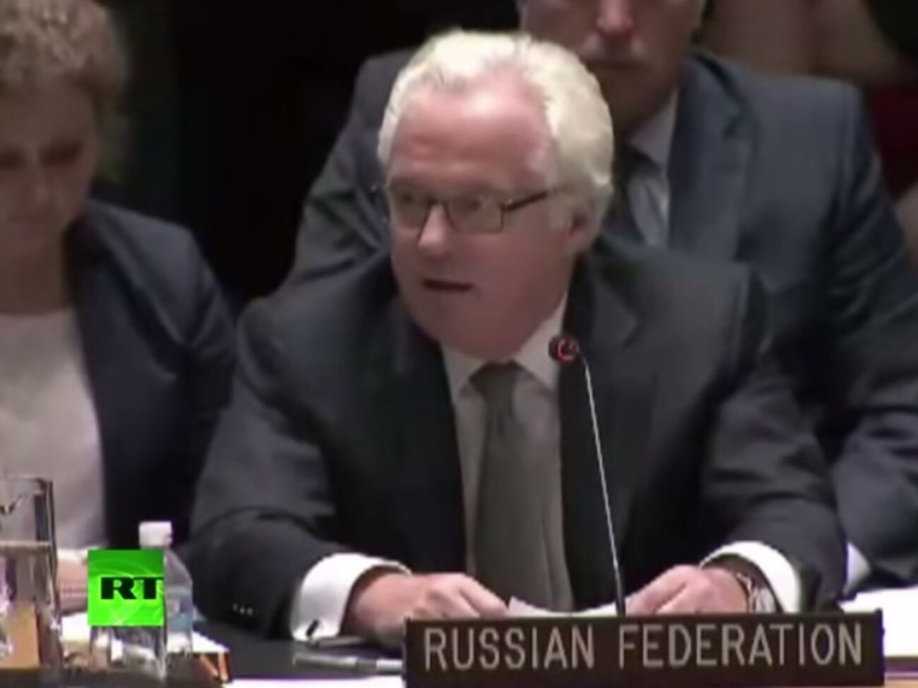 Виталий Чуркин допустил оговорку во время заседания Совбеза ООН по крушению малайзийского самолета на Донбассе