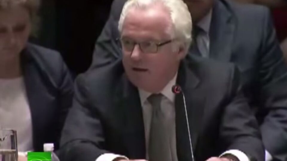 Виталий Чуркин допустил оговорку во время заседания Совбеза ООН по крушению малайзийского самолета на Донбассе