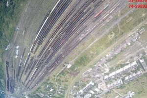 Железнодорожный узел в Дебальцево