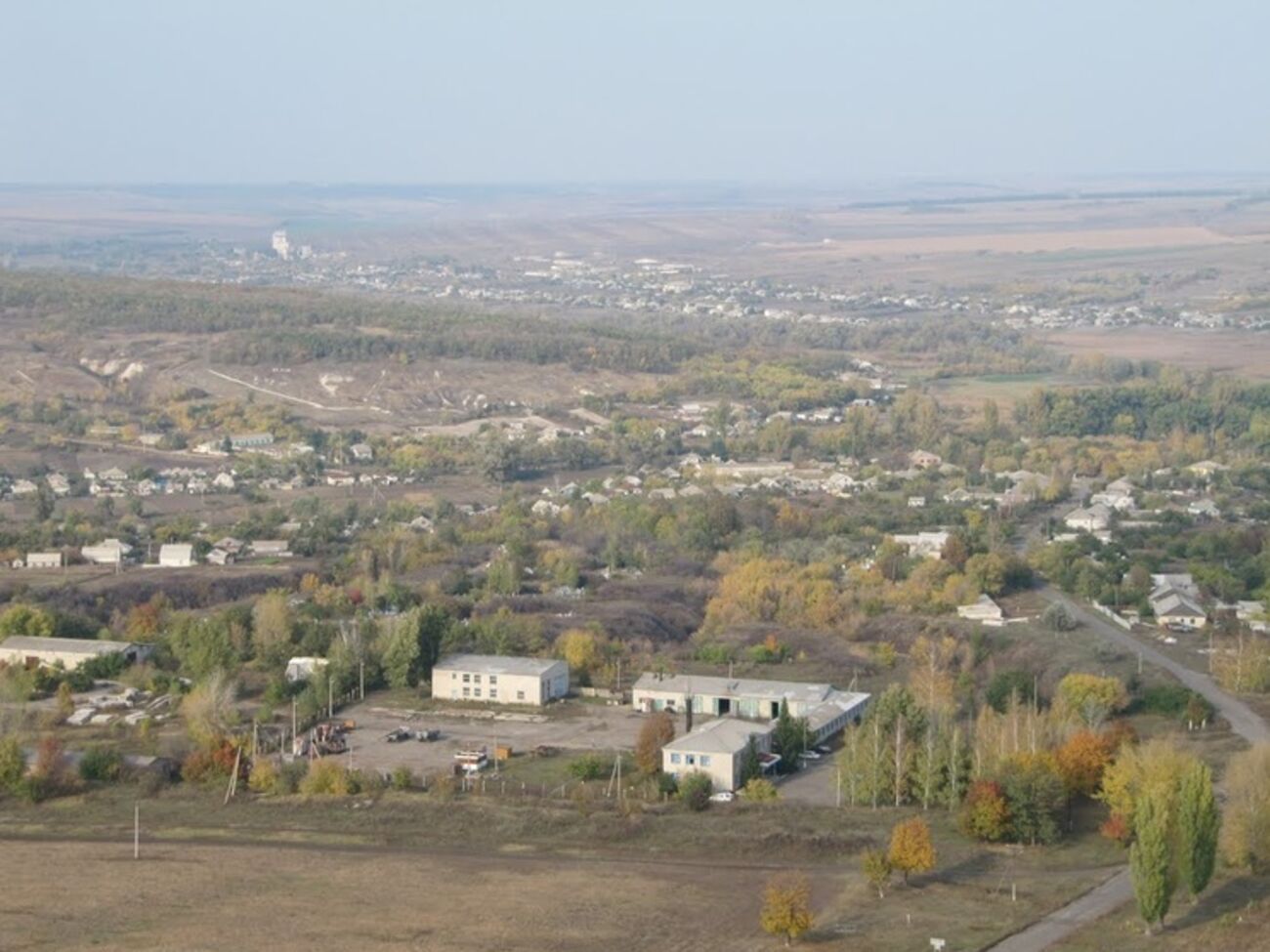 Вид на Марковку с телевизионной вышки