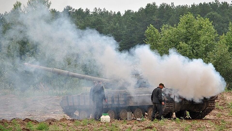 Танкисты Нацгвардии провели учения под Харьковом