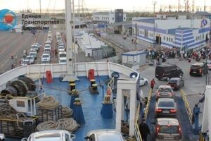 На переправе снова образовались очереди