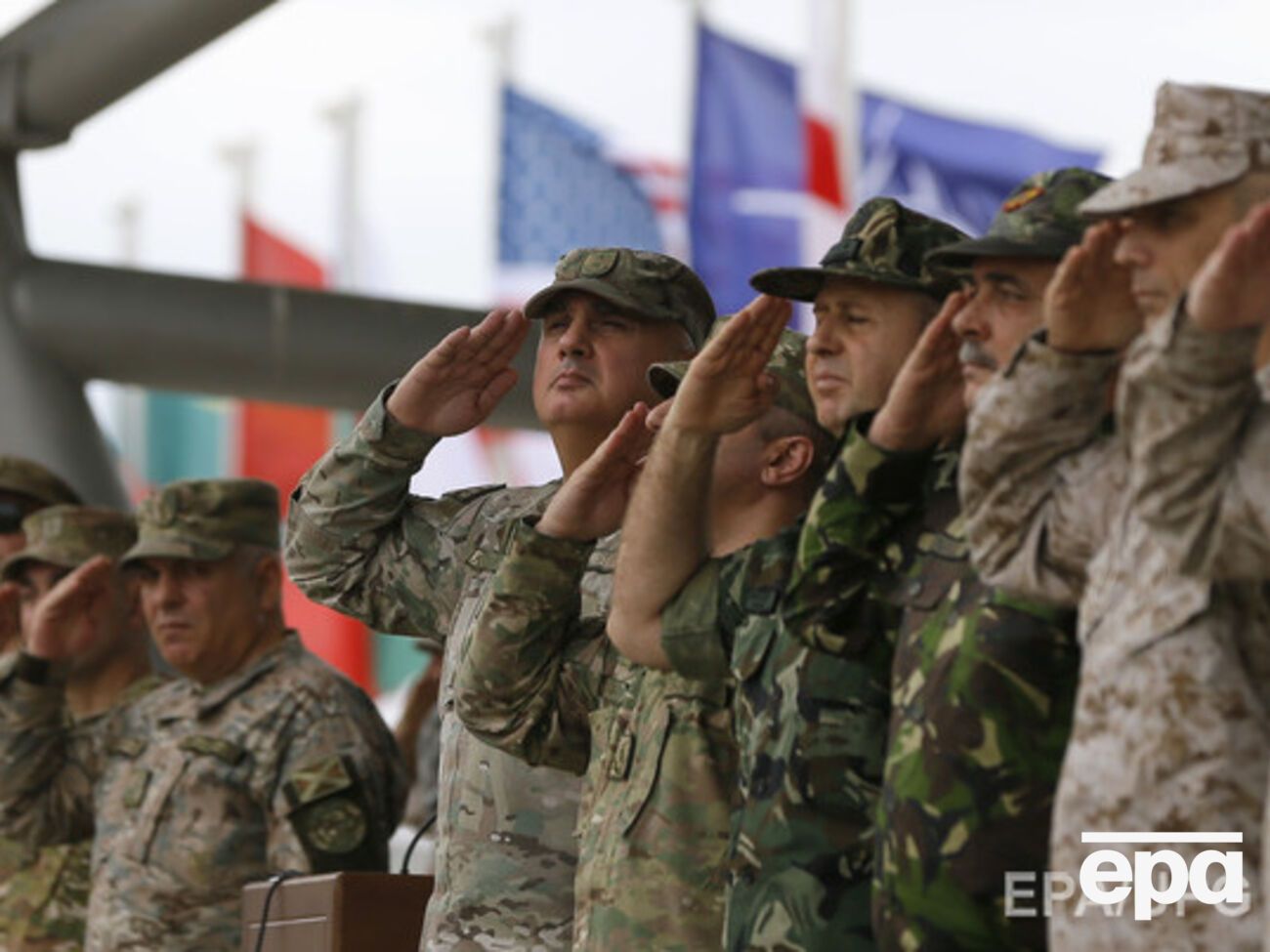 Церемония открытия учений Agile Spirit в Вазиани (Грузия)