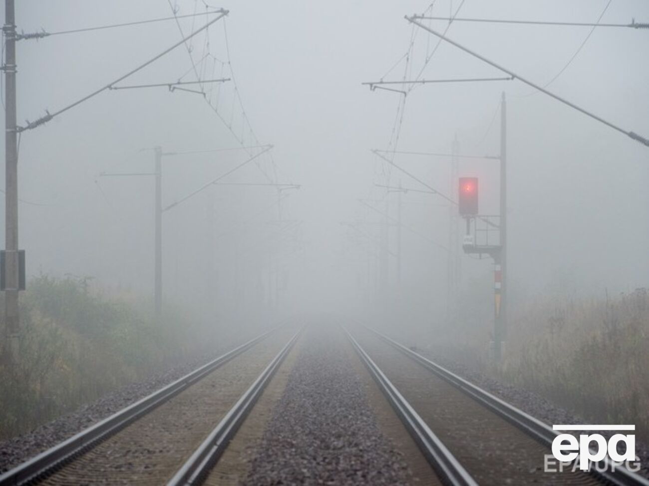 Столкновение произошло на железнодорожном полотне