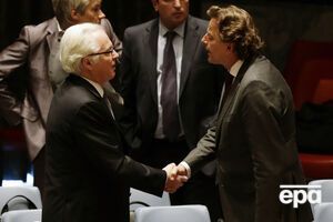 Представитель России в ООН Виталий Чуркин и министр иностранных дел Нидерландов Альберт Коендерс на заседании Совбеза ООН по вопросу трибунала по МН17