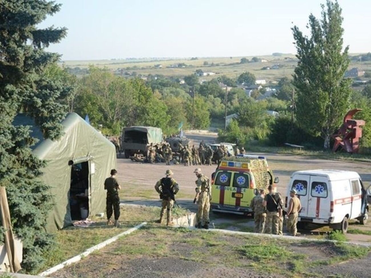 В бою под Белой Каменкой погибли семеро украинских бойцов, сообщили в ДУК "Правого сектора"