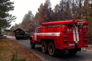 В "Чернобыльской пуще" продолжается тушение пожара