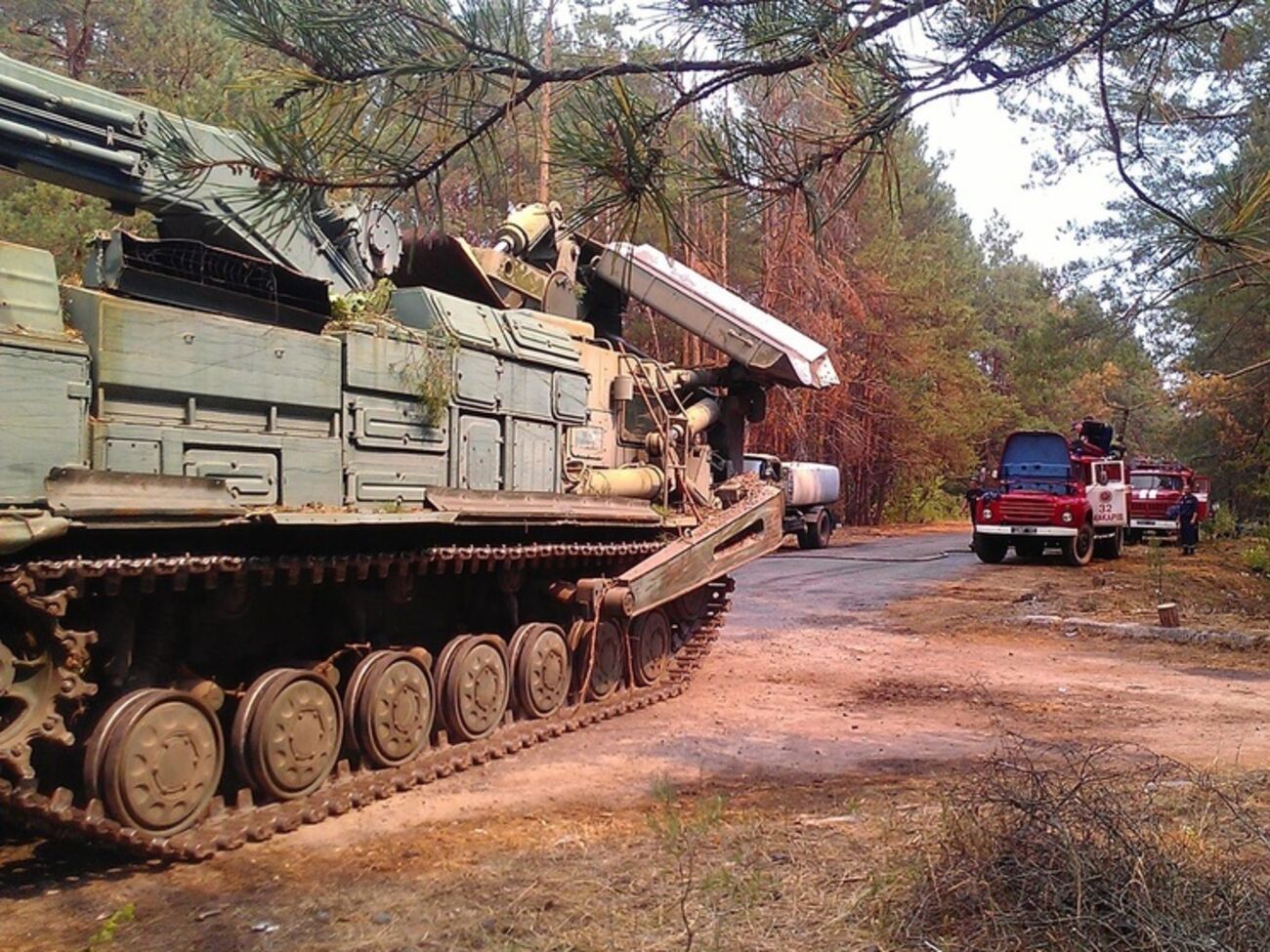 Пожар в Чернобыльской зоне удалось локализовать