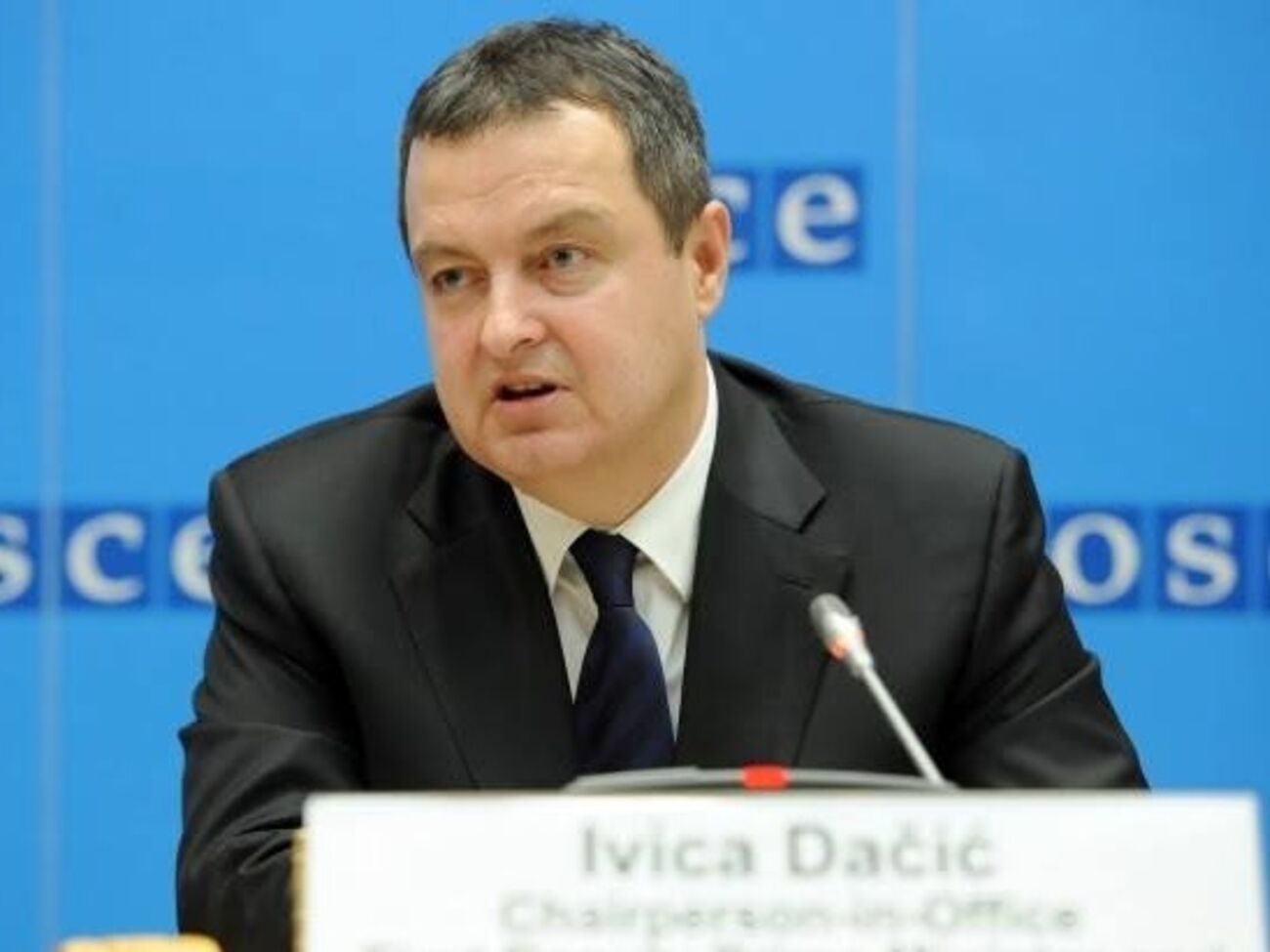 Председатель ОБСЕ, министр иностранных дел Сербии Ивица Дачич